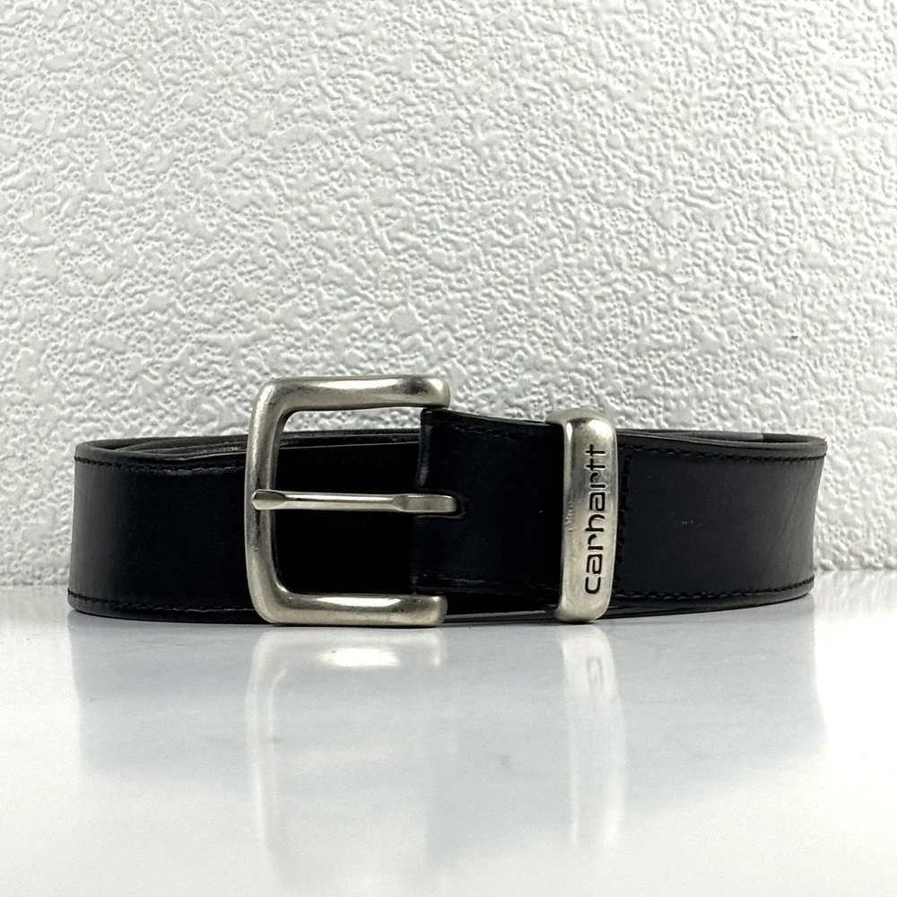 Carhartt Leather Belt Mens 36 Black English Bridle Top Grain A89 USA